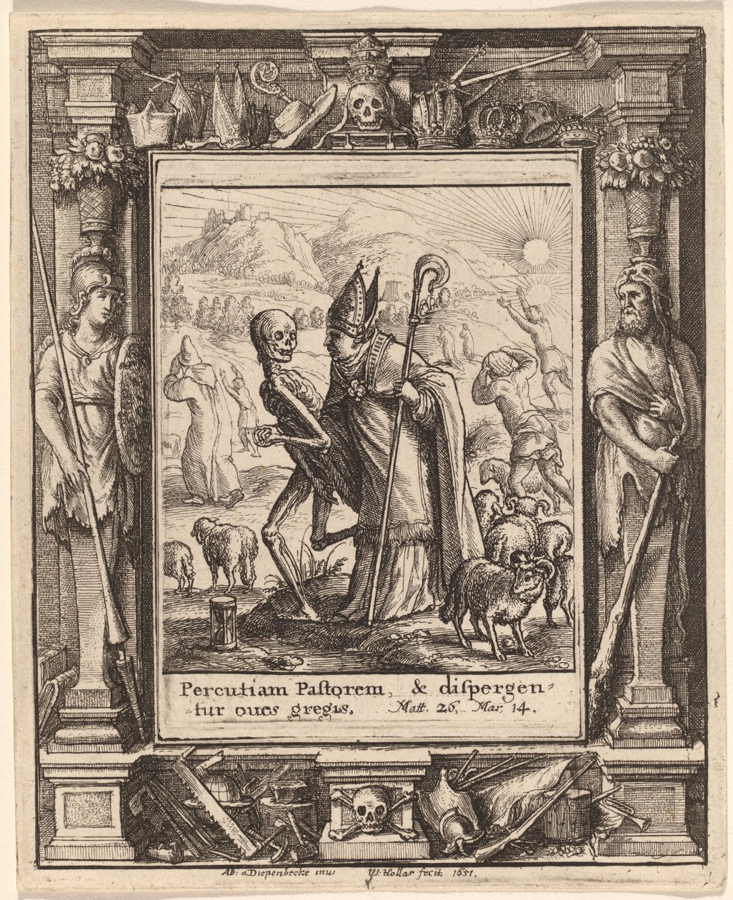 Bishop by Wenceslaus Hollar after Hans Holbein the Younger after Abraham van Diepenbeeck