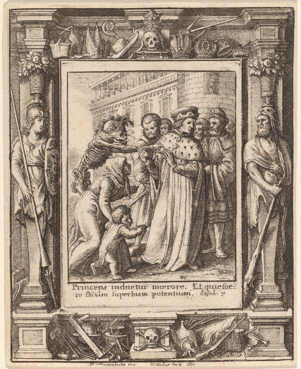 Duke by Wenceslaus Hollar after Hans Holbein the Younger after Abraham van Diepenbeeck