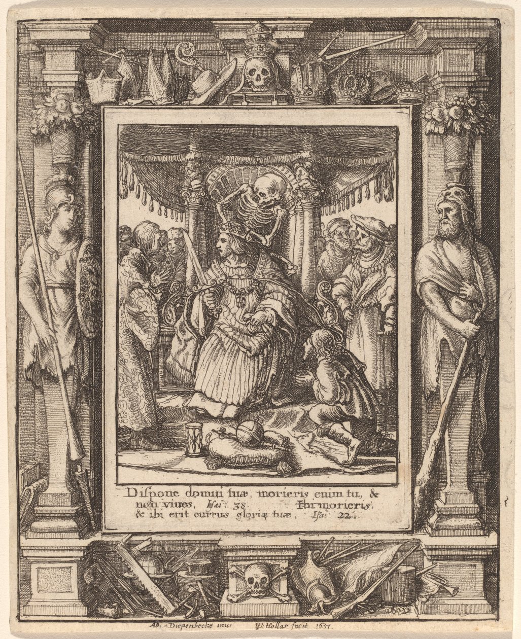Emperor by Wenceslaus Hollar after Hans Holbein the Younger after Abraham van Diepenbeeck