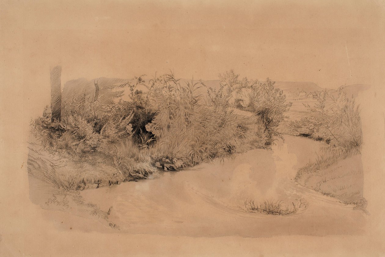 River Landscape by Werner Holmberg