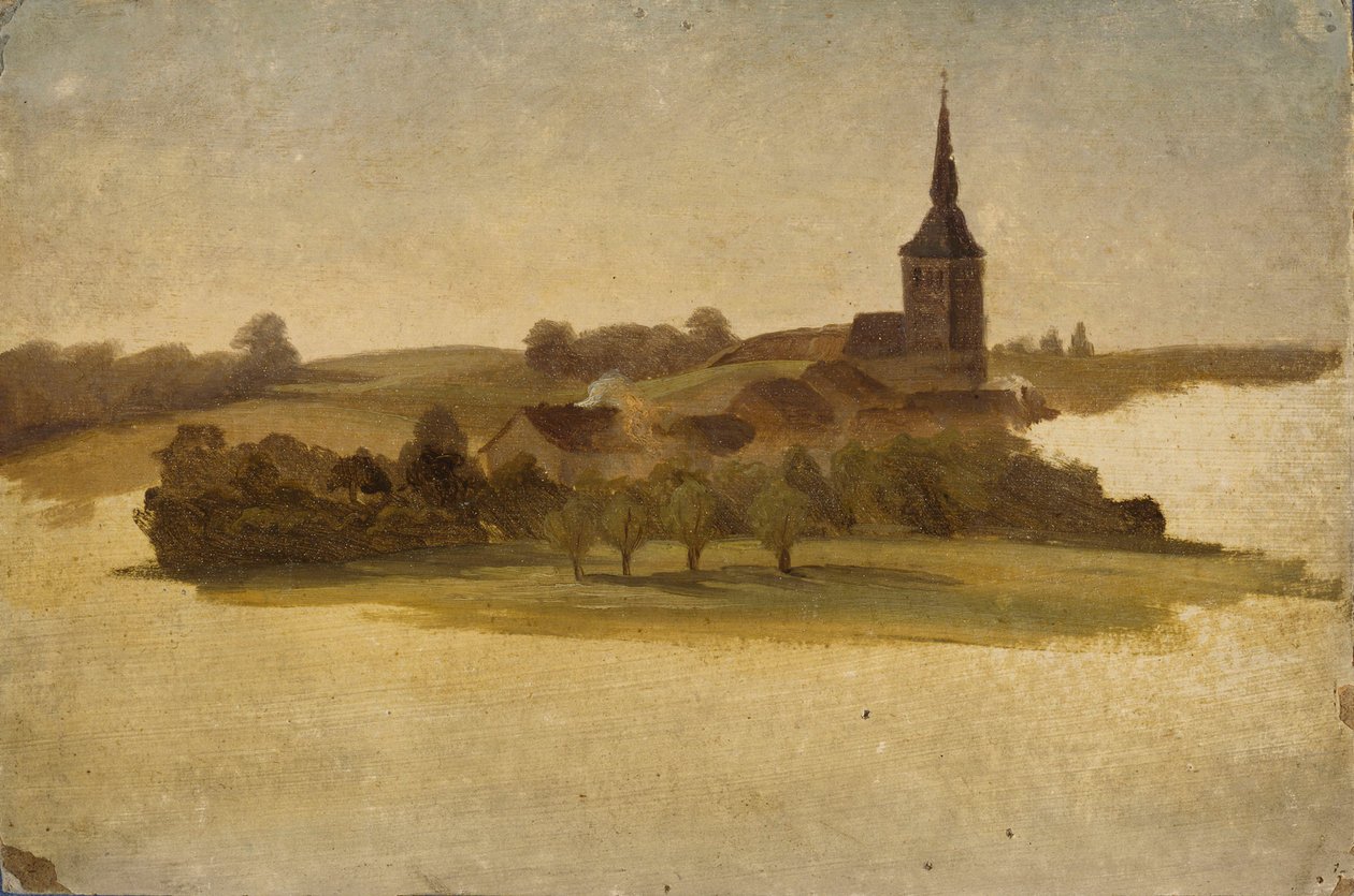 View Towards Erkrath Church, Study by Werner Holmberg