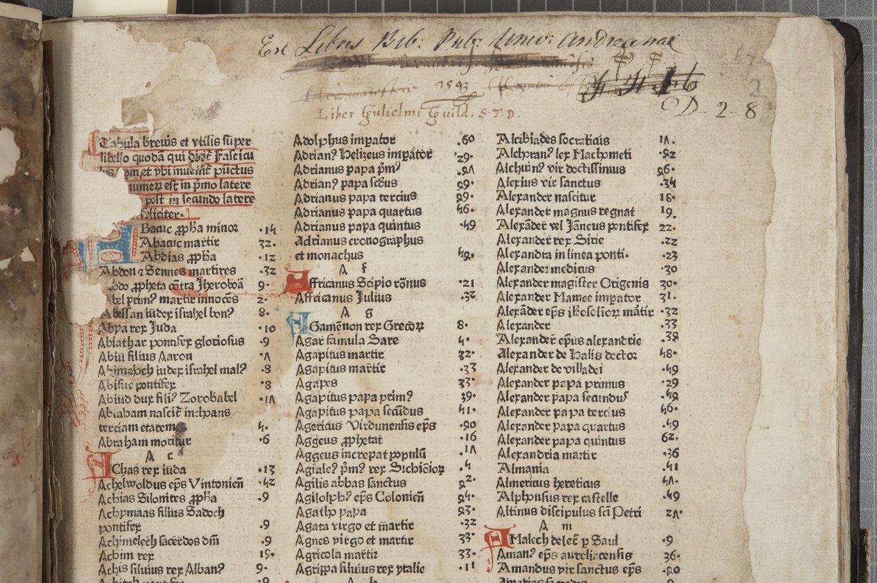 Fol 2 recto, Fasciculus Temporum by Werner Rolevinck