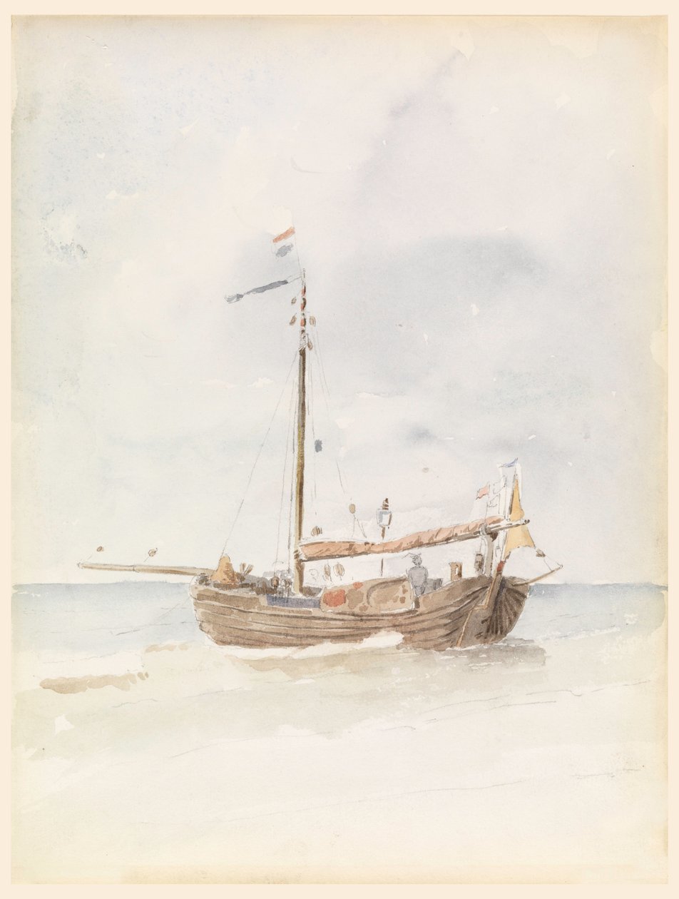 A Dutch Barge, August 20, 1887 by Whitney Warren Jr.