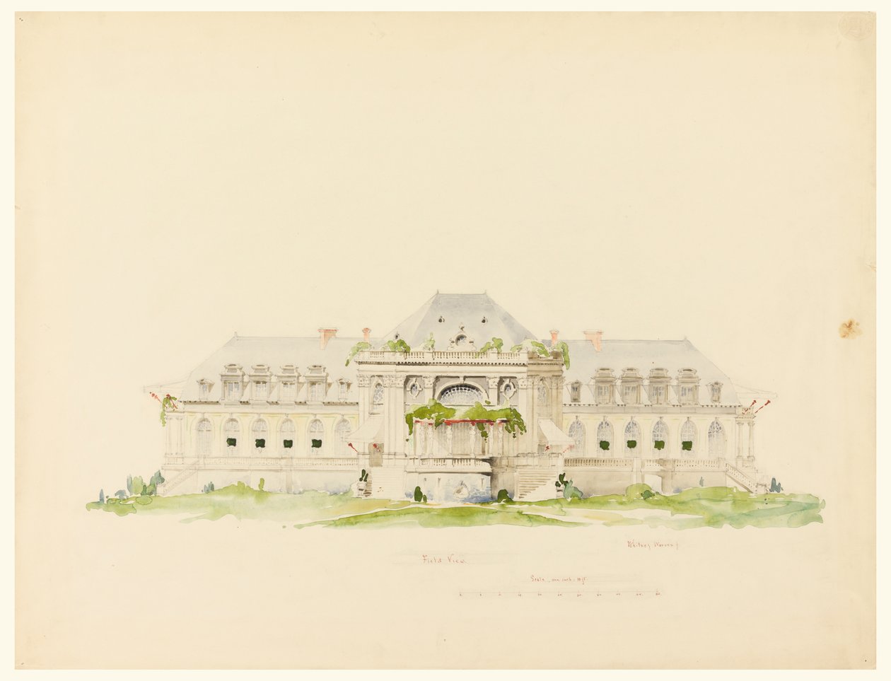 Clubhouse and Golf Club, Newport, Rhode Island by Whitney Warren Jr.