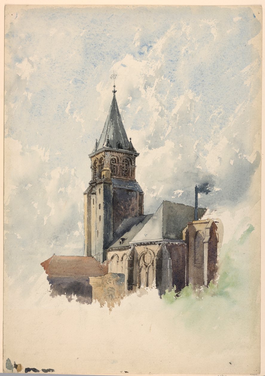 Saint Germain-des-Prés, Paris, ca. 1887 by Whitney Warren Jr.