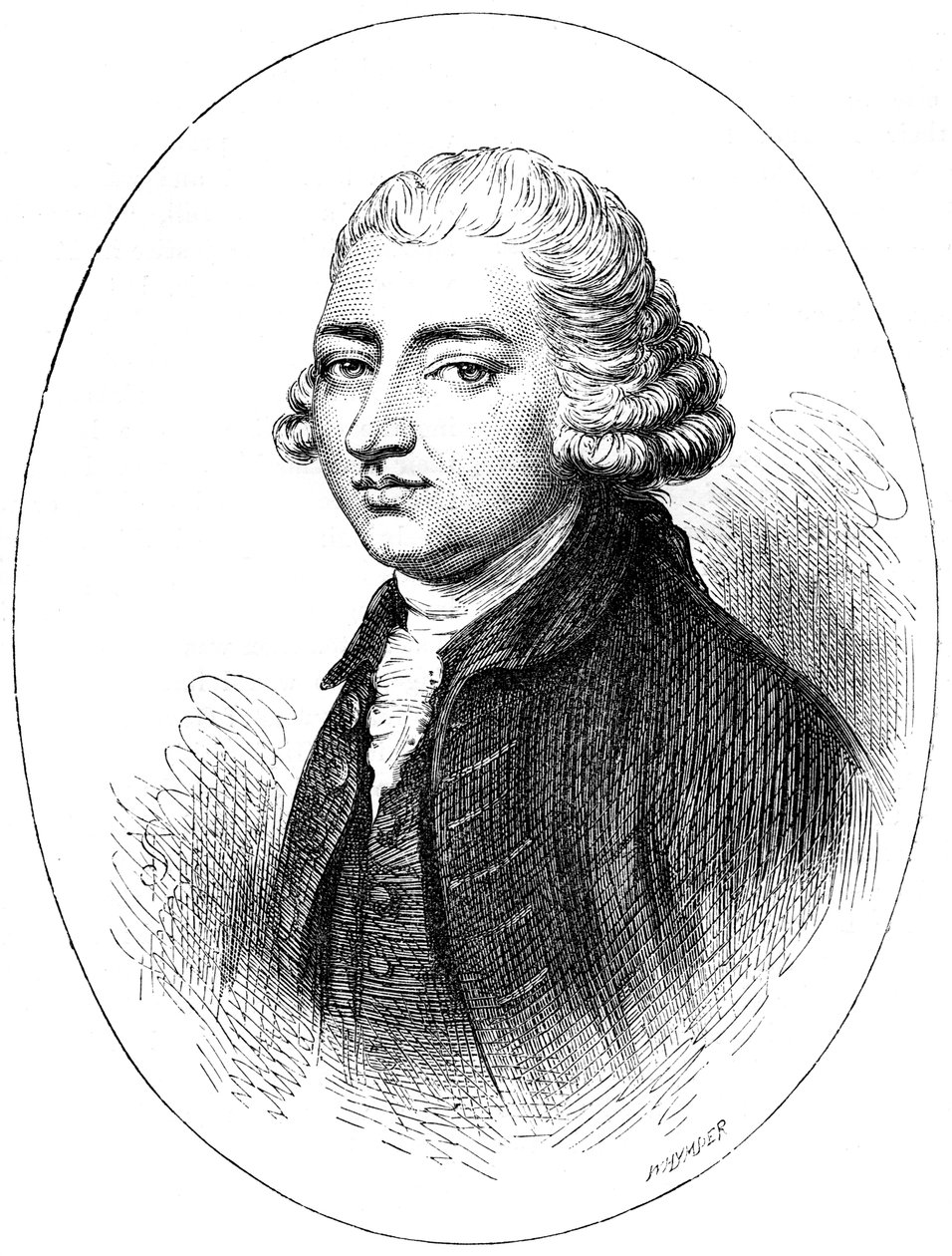 Edmund Burke, Anglo-Irish statesman, author, orator, political theorist, and philosopher by Whymper