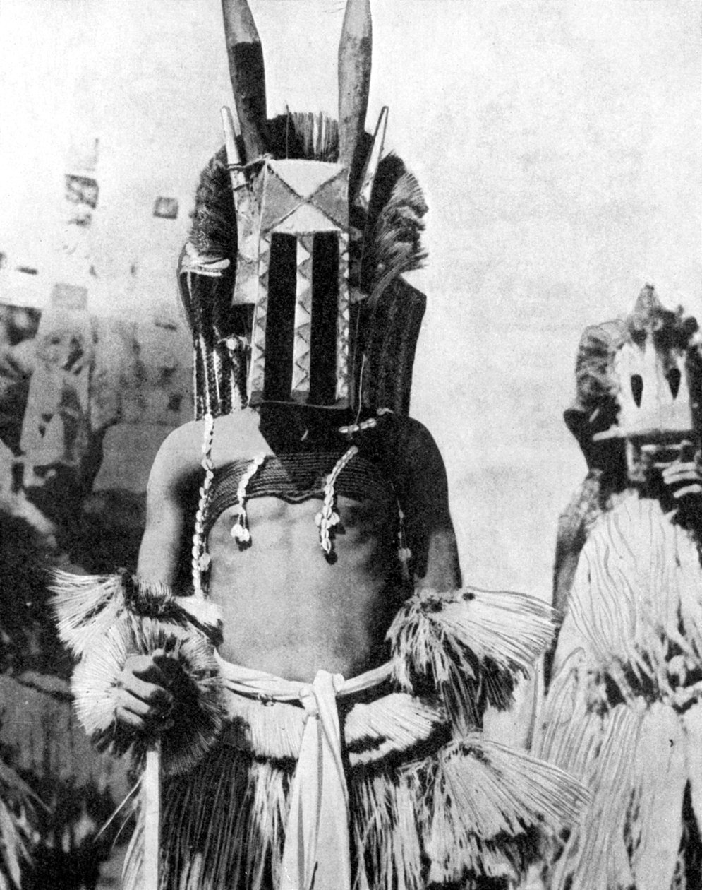Visored Mask of Highland People, Africa by Wide World Photos