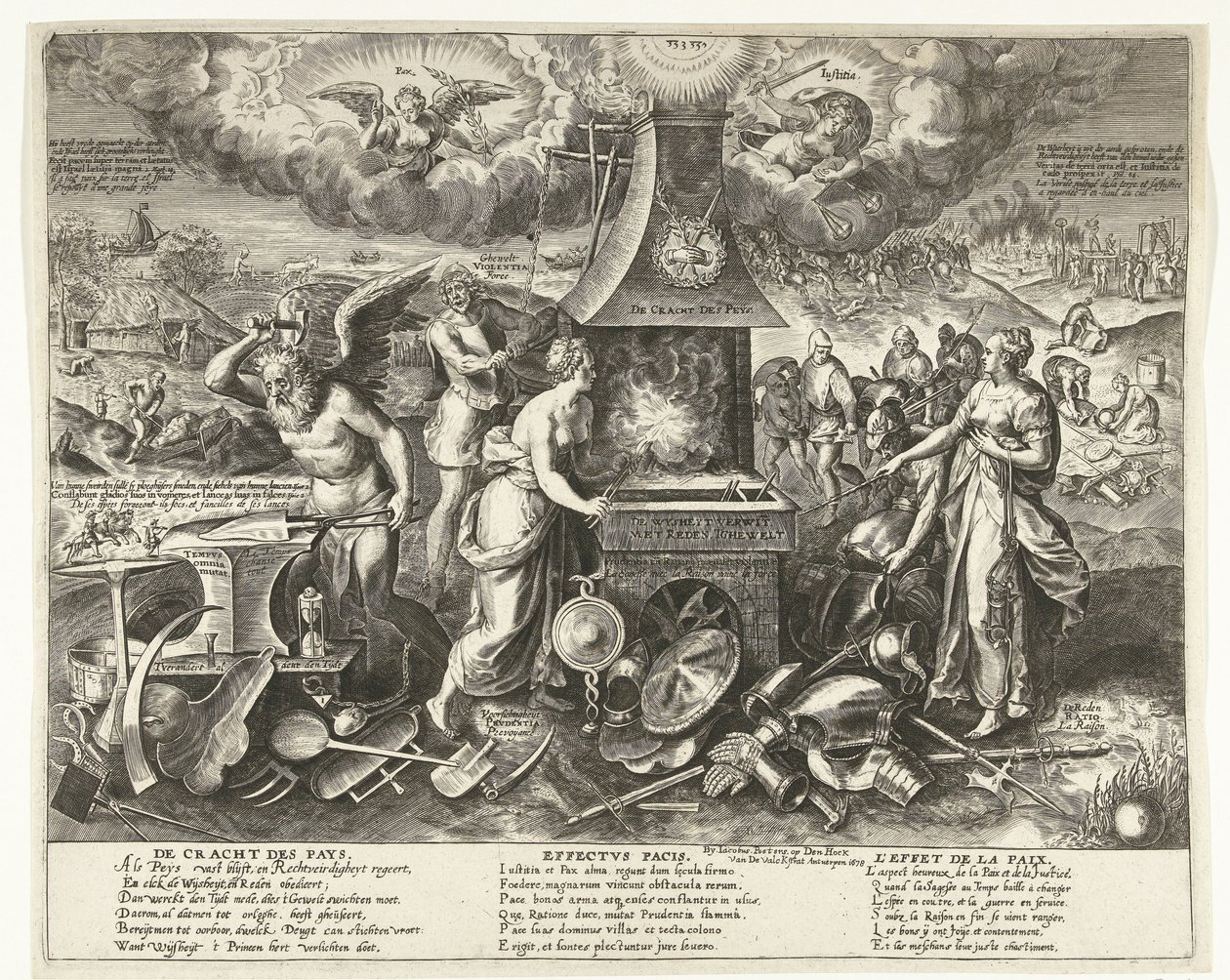 The Power of Peace, 1678 by Wierix