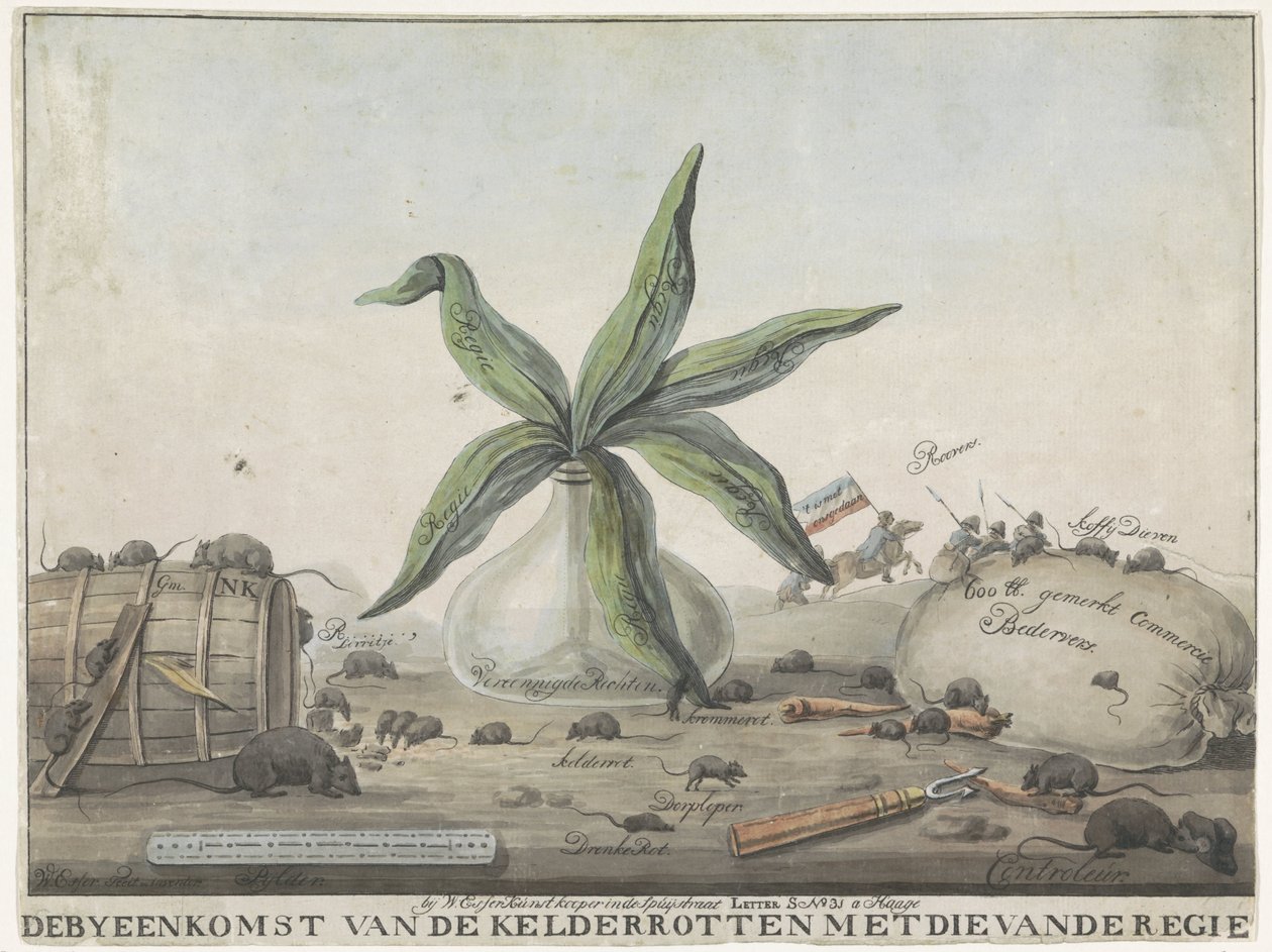Caricature of the French Customs, 1813-1814 by Wijnand Esser