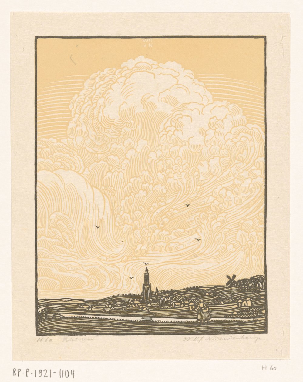 Rhenen by Wijnand Otto Jan Nieuwenkamp (signed by artist)