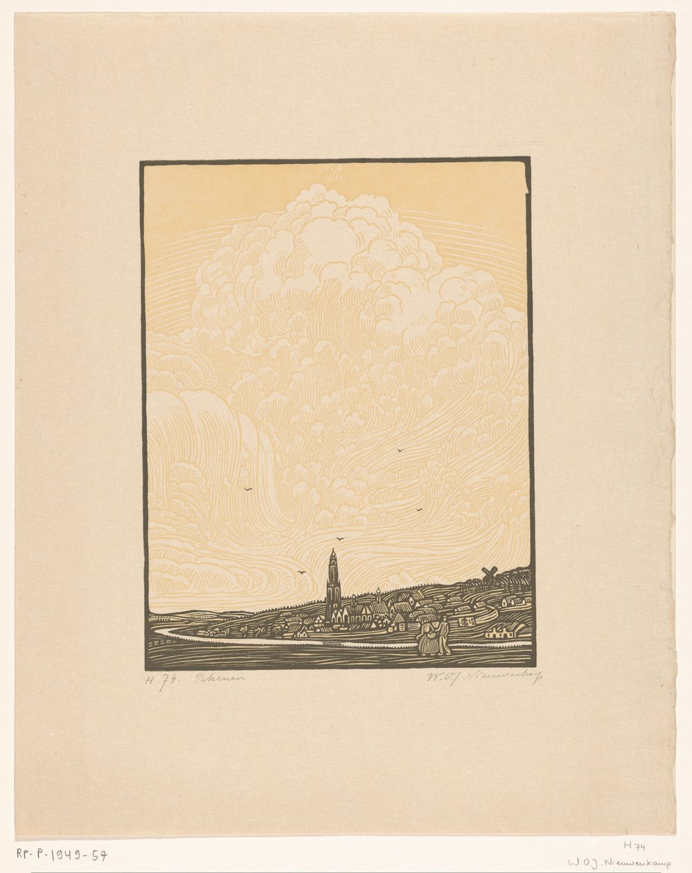 Rhenen by Wijnand Otto Jan Nieuwenkamp (signed by artist)
