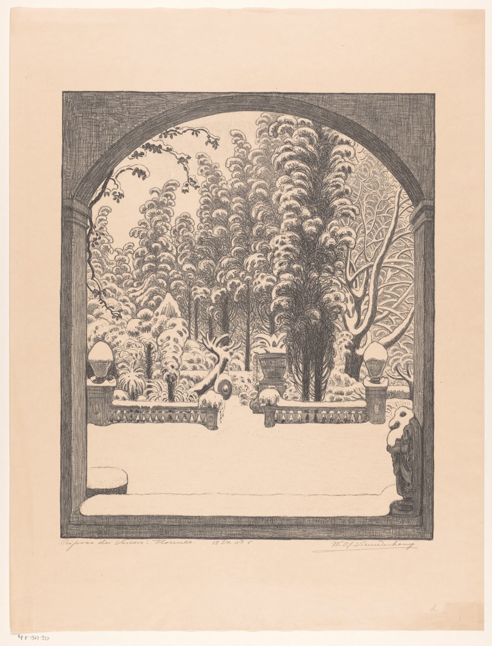 Rest of the Bishops: Florence by Wijnand Otto Jan Nieuwenkamp (signed by artist)