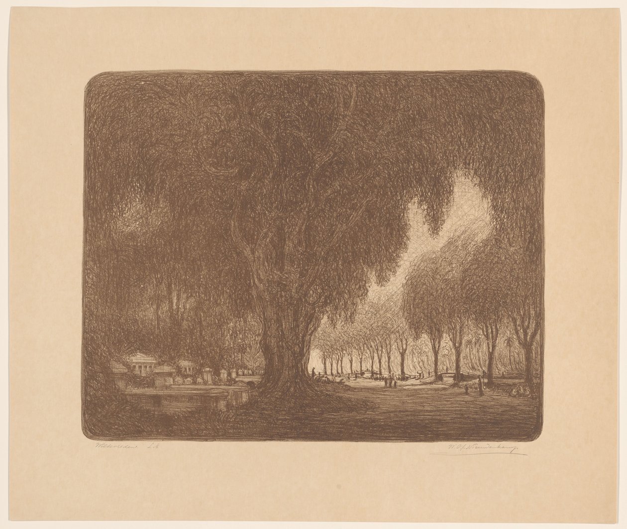 Weltevreden by Wijnand Otto Jan Nieuwenkamp (signed by artist)