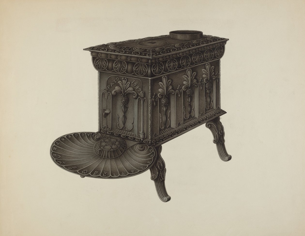 Foot Stove by Wilbur M Rice
