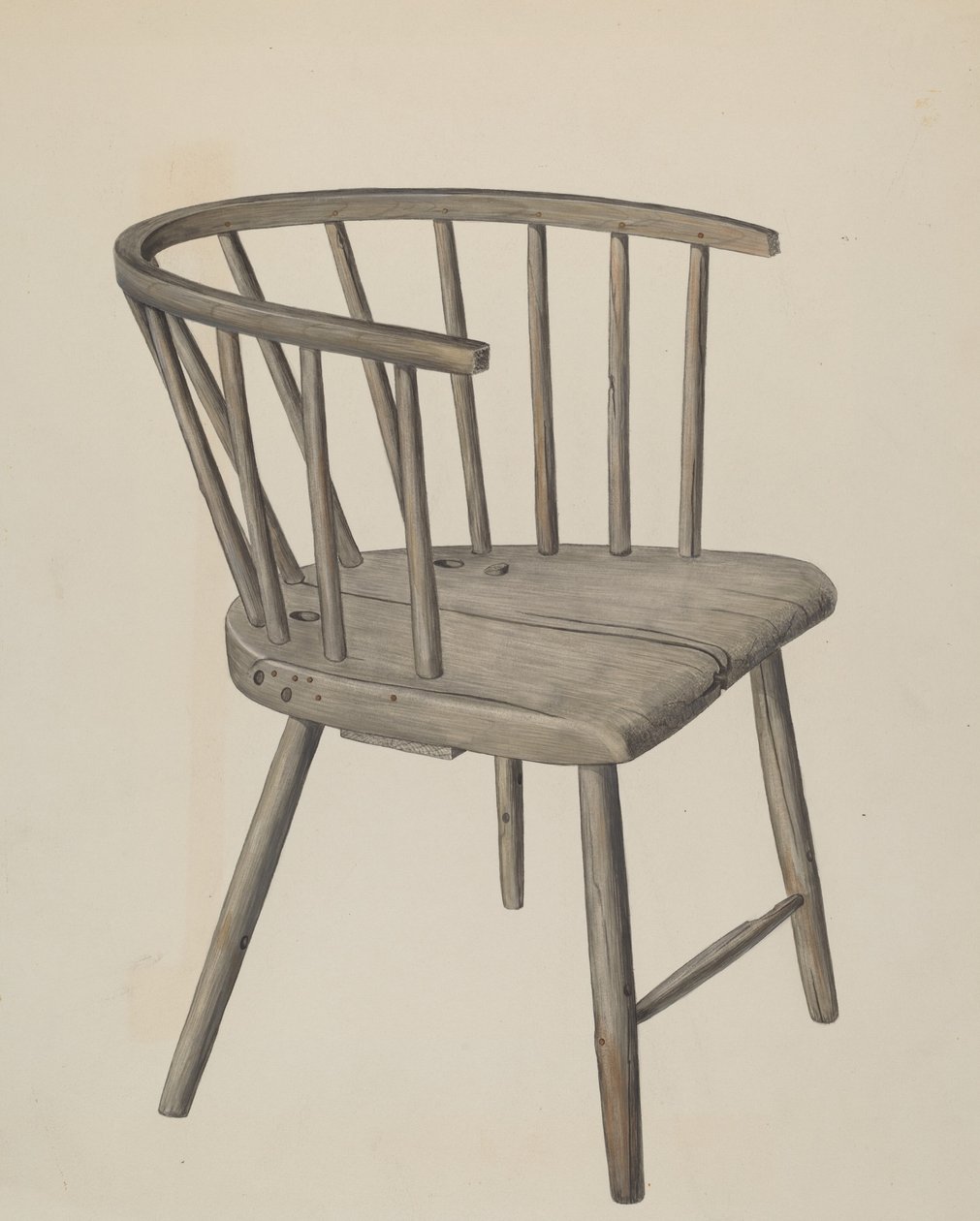 Handmade Arm Chair by Wilbur M Rice