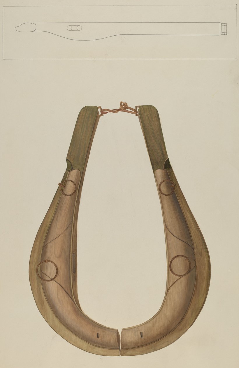Horse Collar and Hame by Wilbur M Rice
