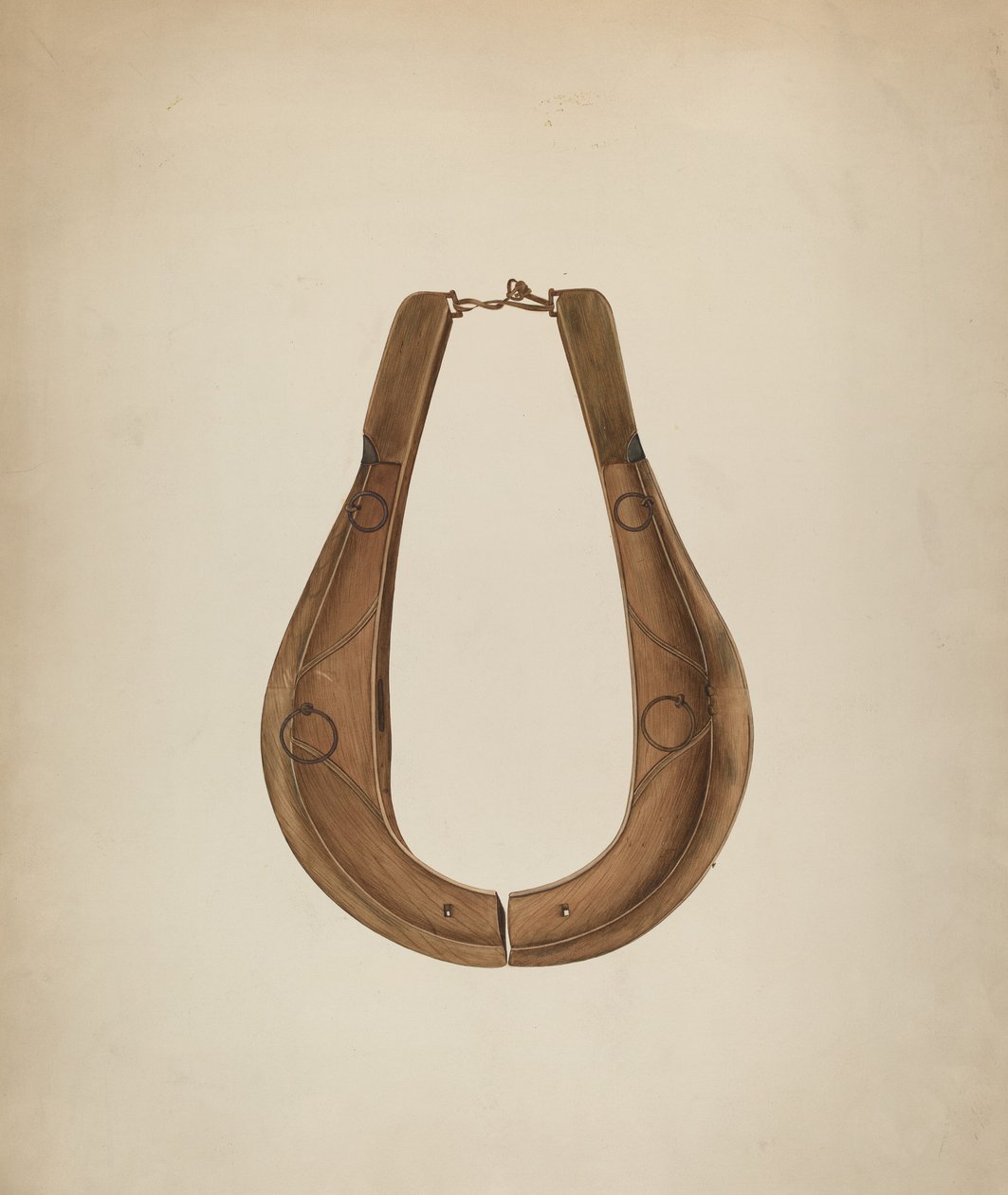 Horse Collar and Hame by Wilbur M Rice