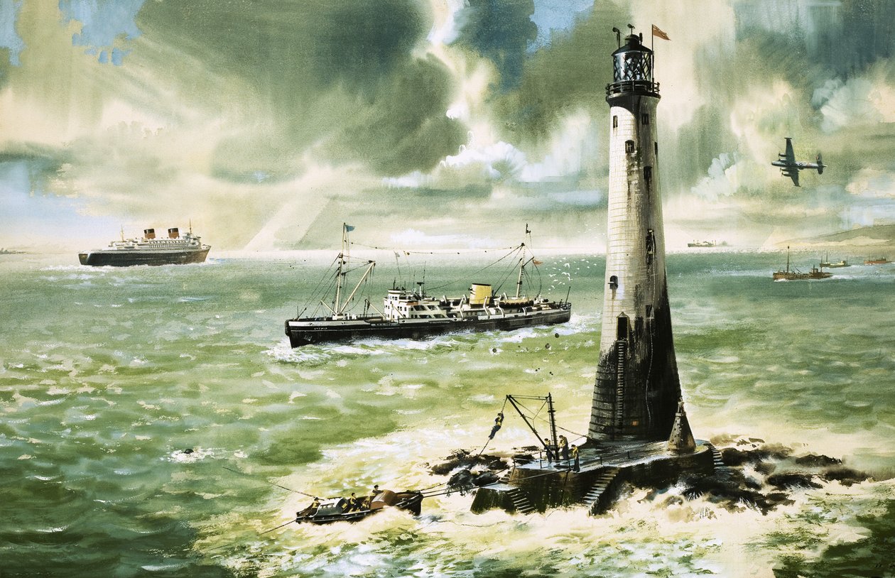 Wolf Rock Lighthouse at Land