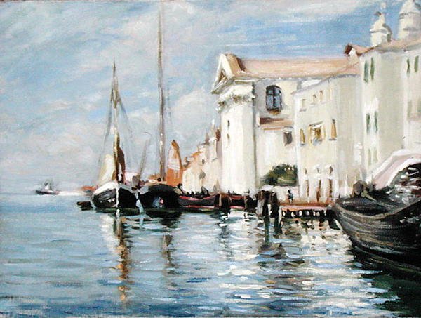 The Waterfront, Giudecca, Venice by Wilfred Gabriel de Glehn