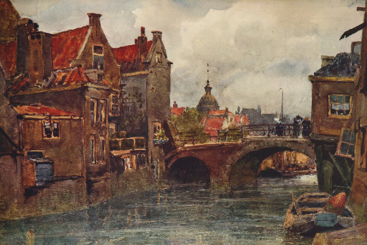 An Old Dutch Waterway, c1915 by Wilfrid Williams Ball