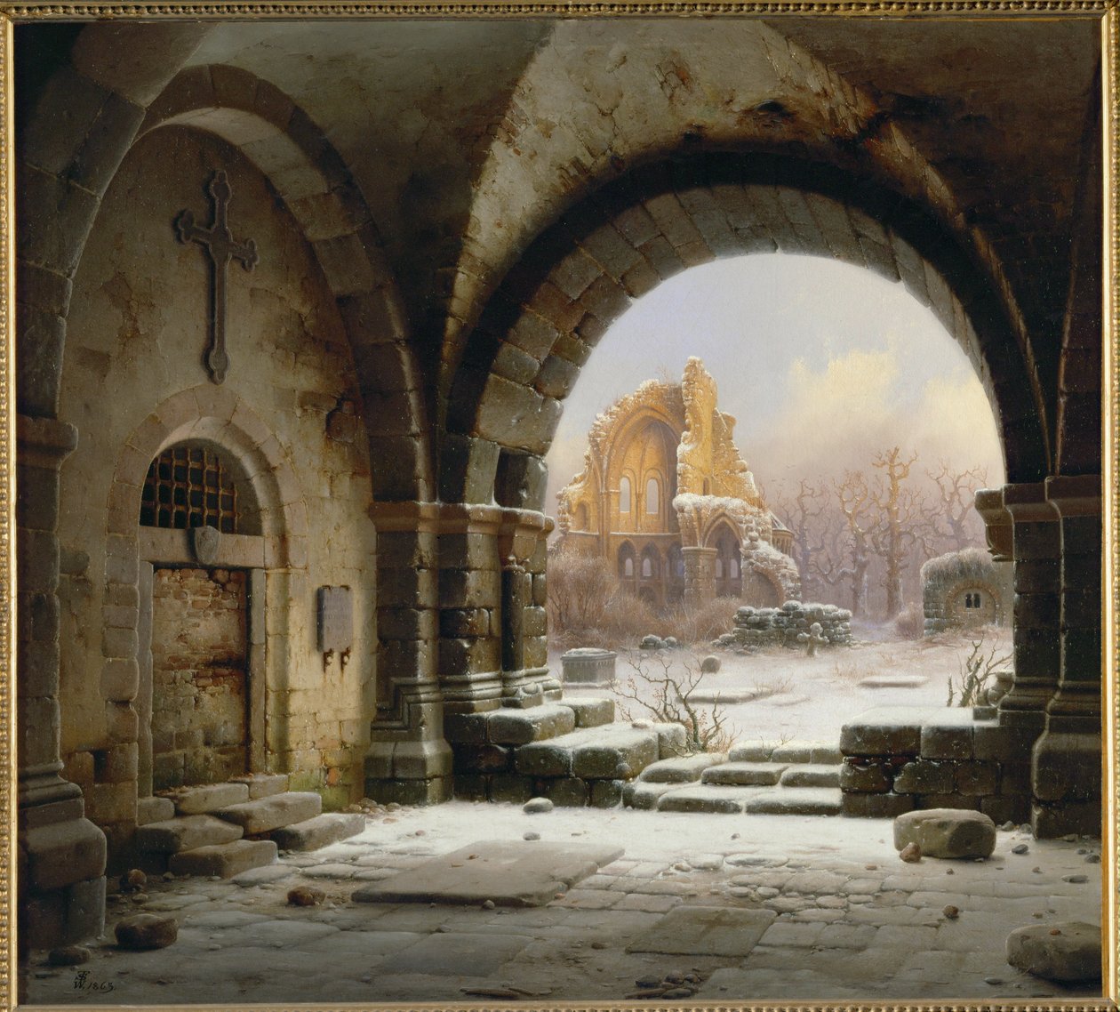 Ruins of the Abbey of Heisterbach, Rhineland by Wilhehm Steuerwaldt