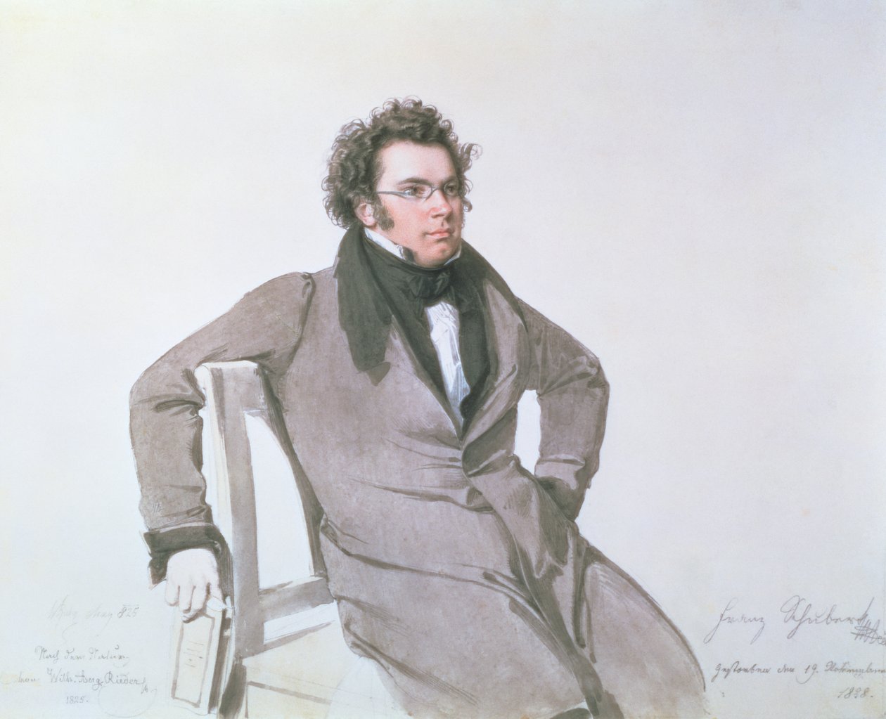 Franz Schubert by Wilhelm August Rieder