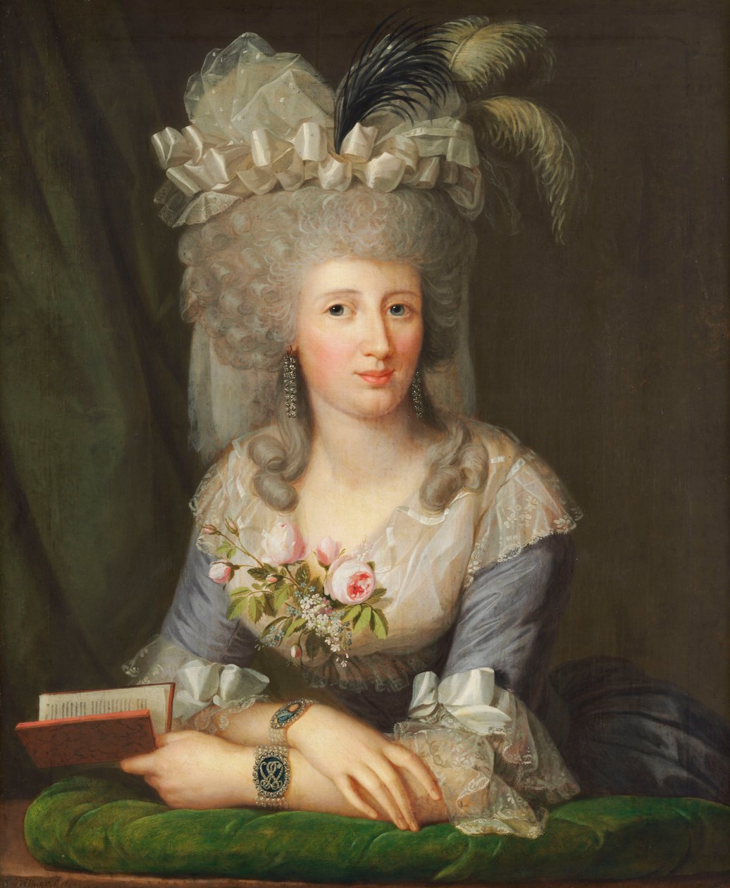 Portrait of Karoline von Schlotheim (1766-1847) by Wilhelm Böttner