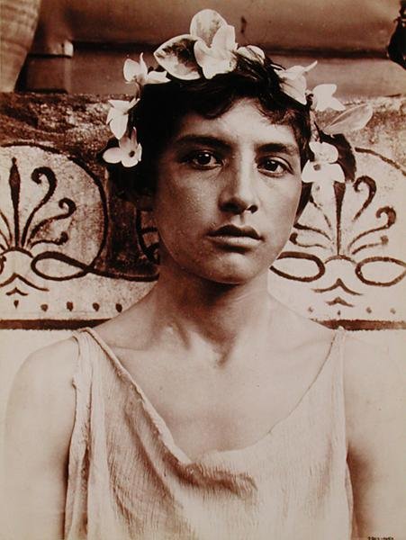Head of a Sicilian Boy by Baron Wilhelm von Gloeden