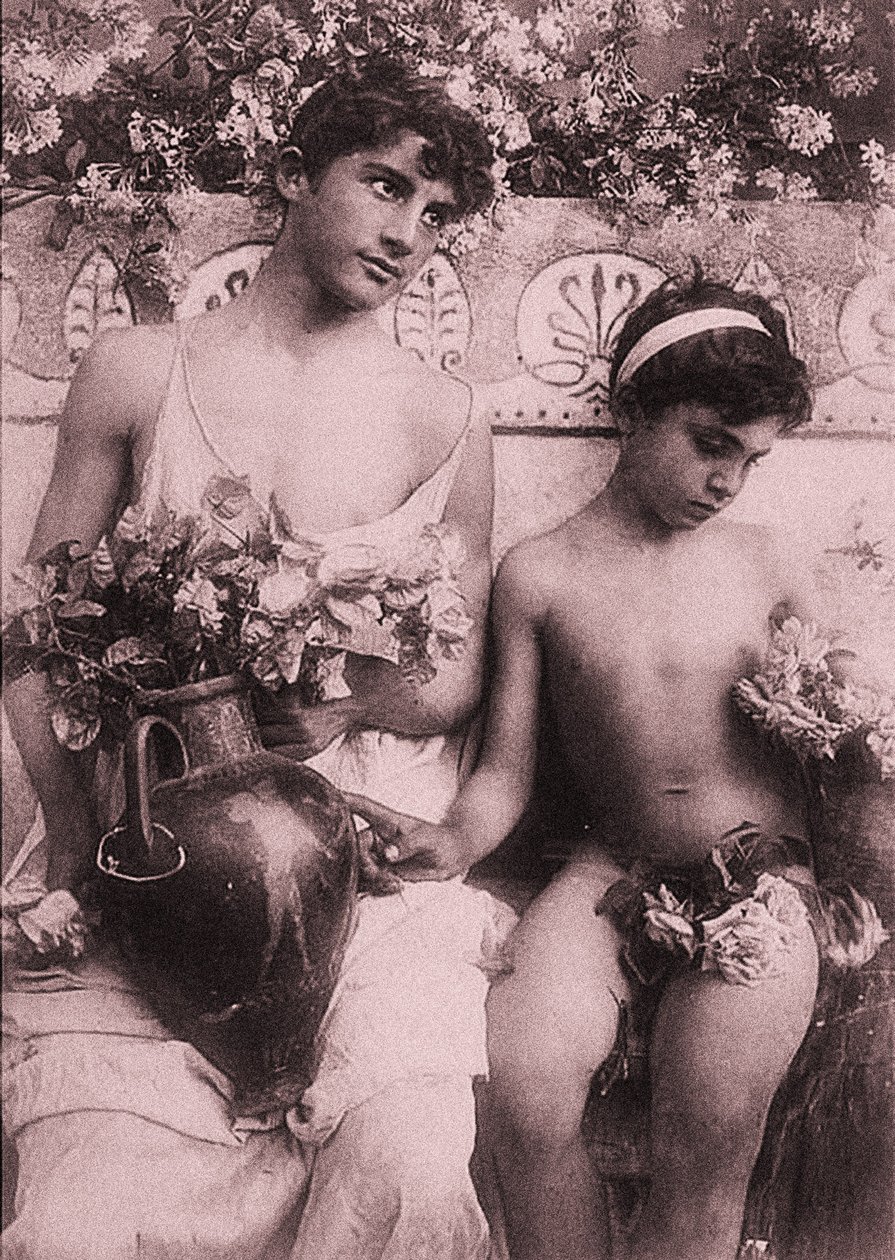 Study of Two Boys, Sicily by Baron Wilhelm von Gloeden