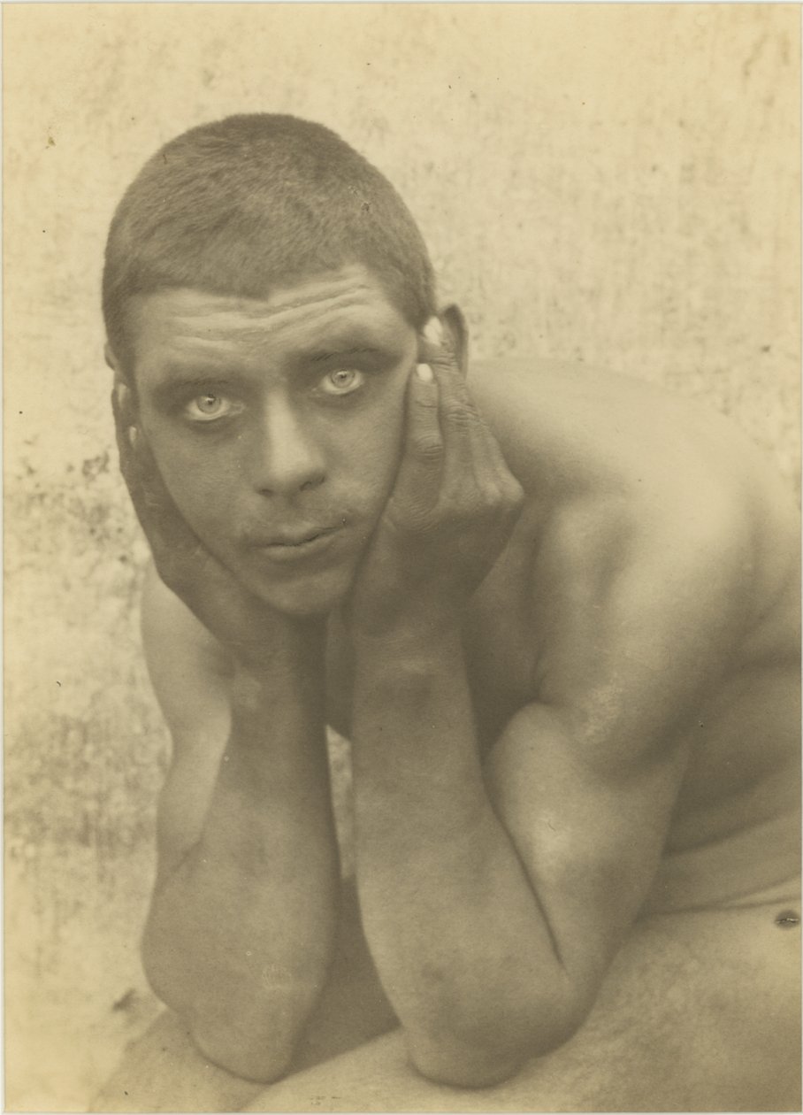 Untitled (Seated Male Nude) by Baron Wilhelm von Gloeden