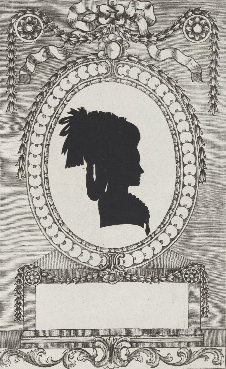 Silhouette of Gräfin Lodroni, 1784-1834 by Wilhelm Ackermann