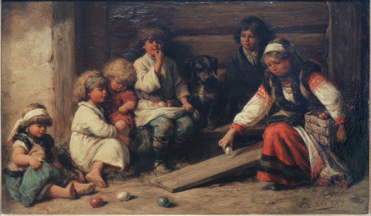 Easter Egg Game in Russia by Wilhelm Amandus Beer