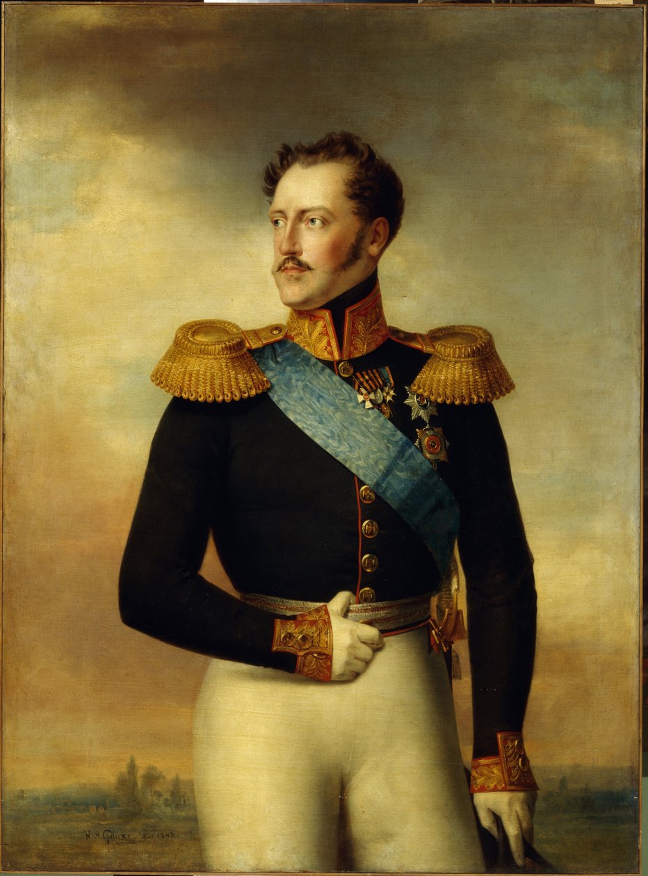 Portrait of Emperor Nicholas I by Wilhelm August Golicke