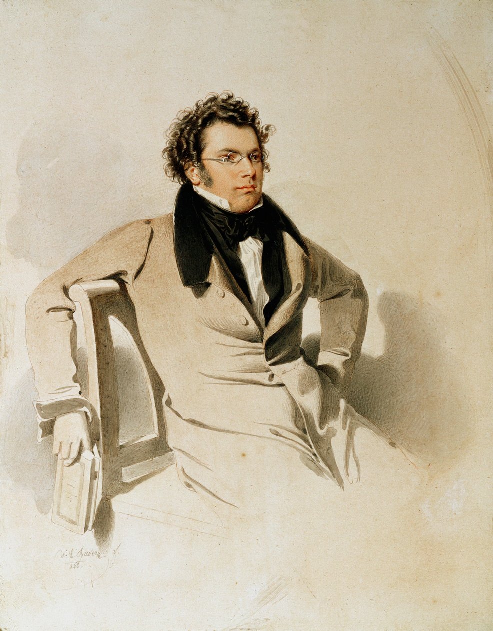 Franz Schubert by Wilhelm August Rieder
