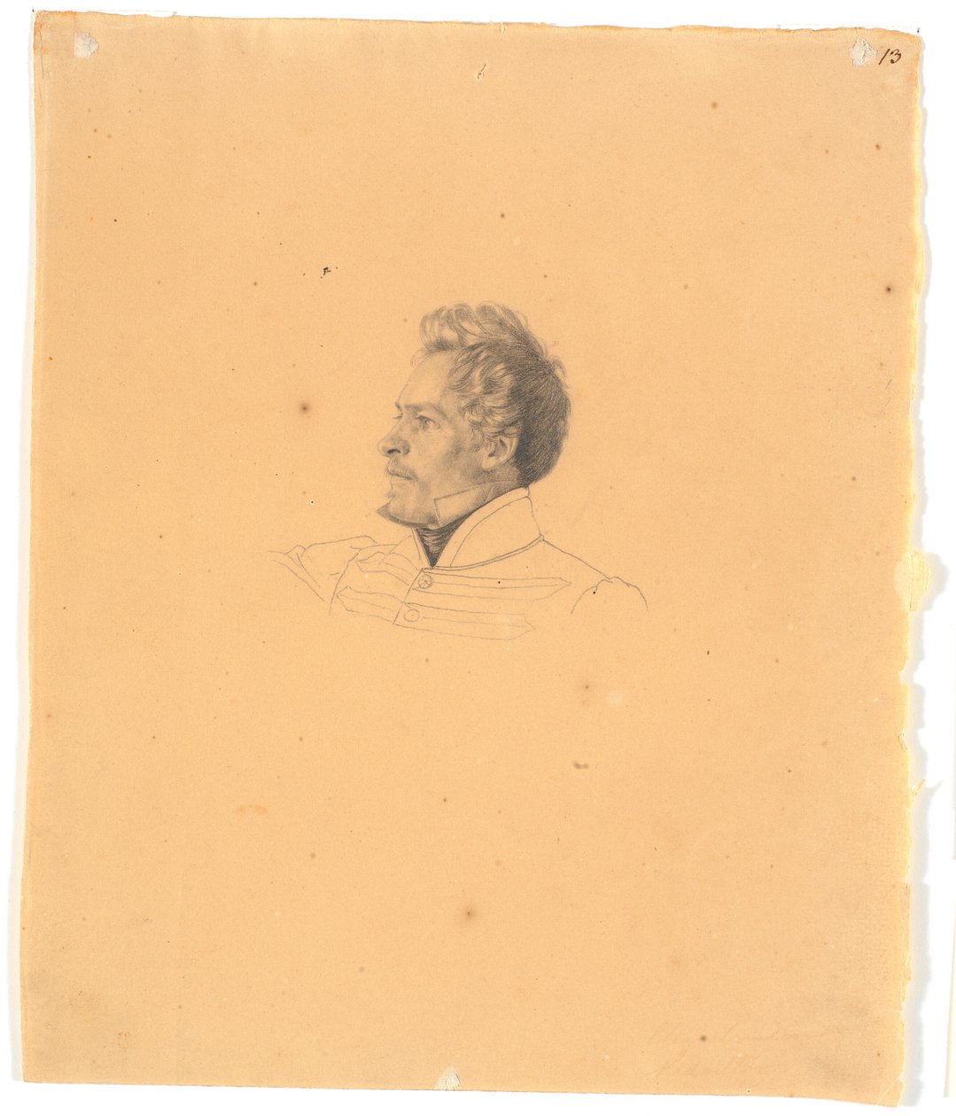 Portrait of Medalist Christen Christensen by Wilhelm Bendz
