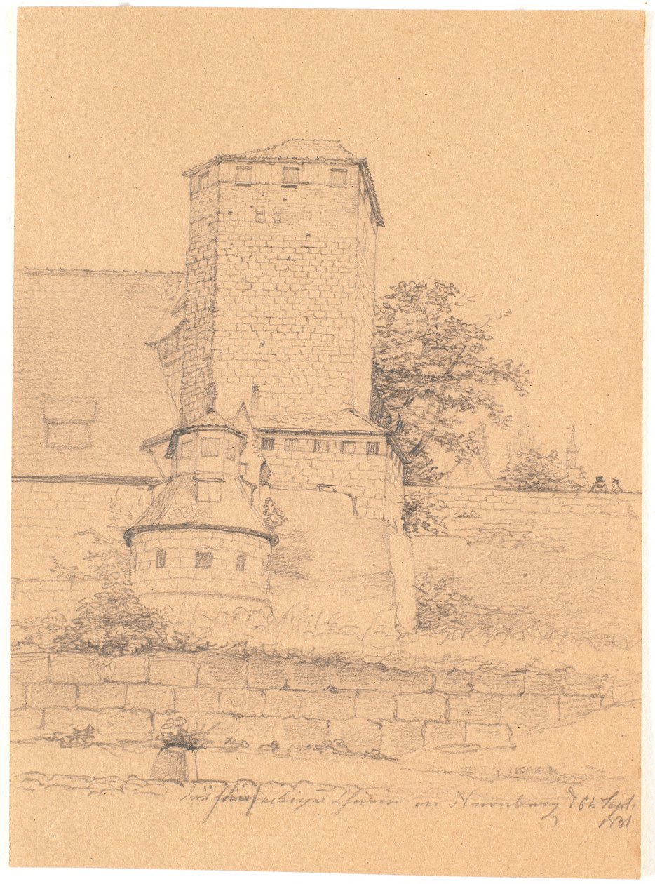 Tower Building. Nuremberg by Wilhelm Bendz