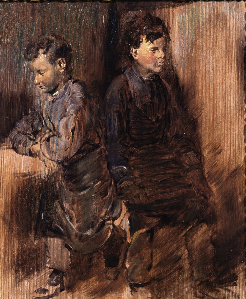 Two Young Shoemakers by Wilhelm Busch