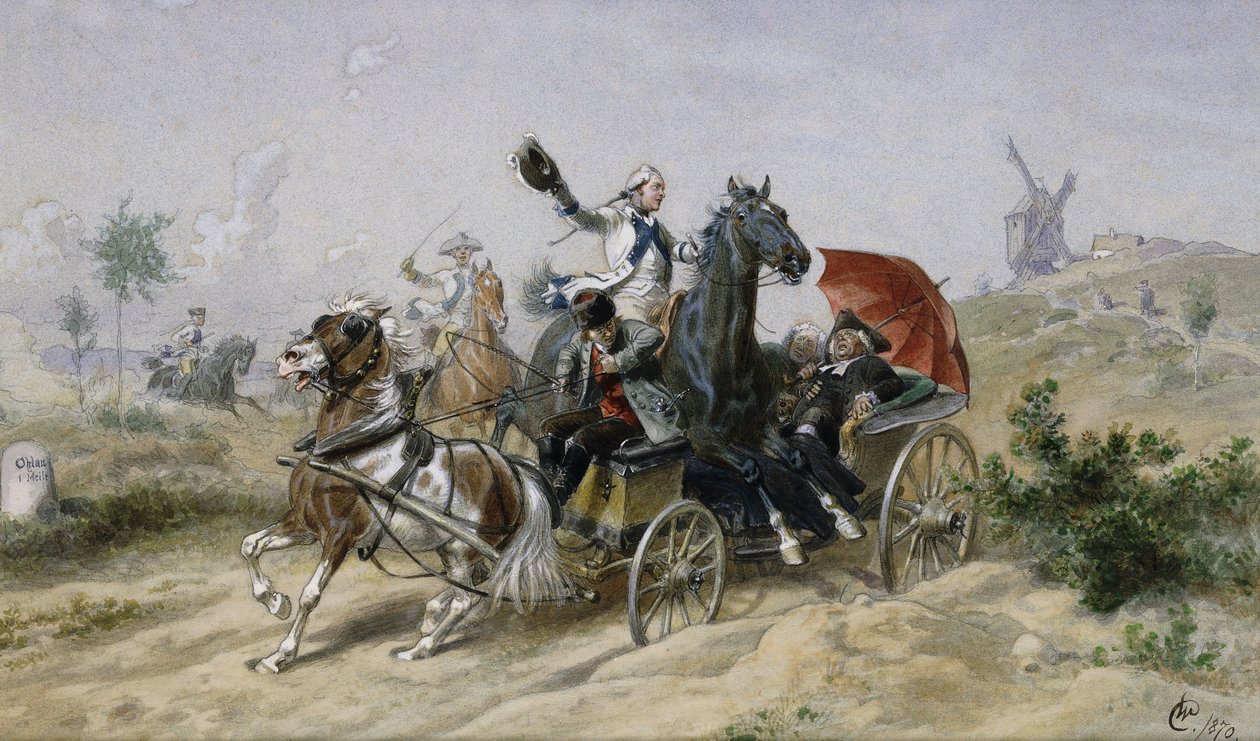 A Close Call by Wilhelm Camphausen: Premium art reproduction