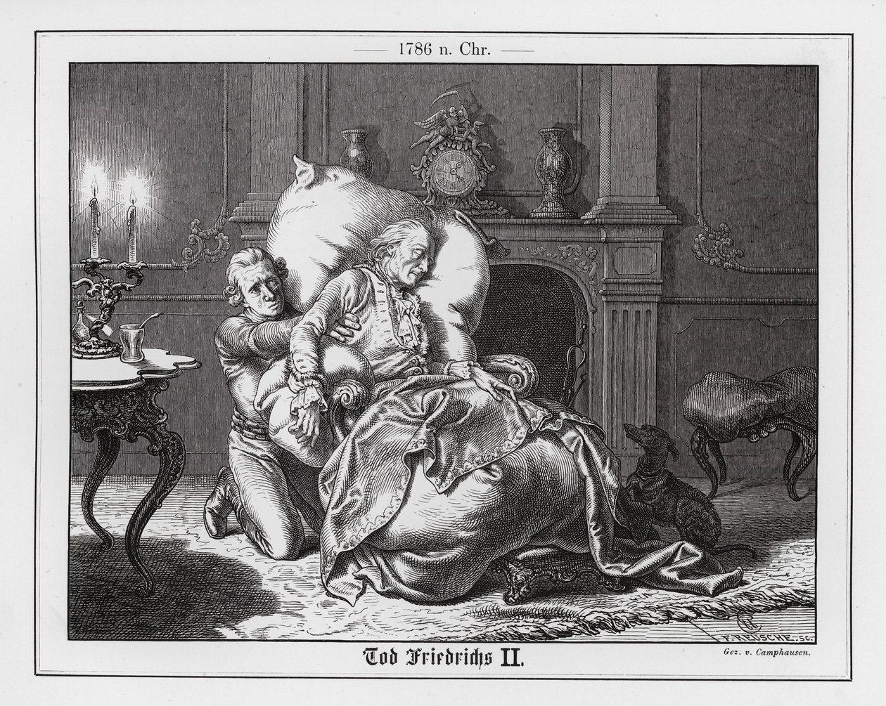 Death of Frederick the Great by Wilhelm Camphausen