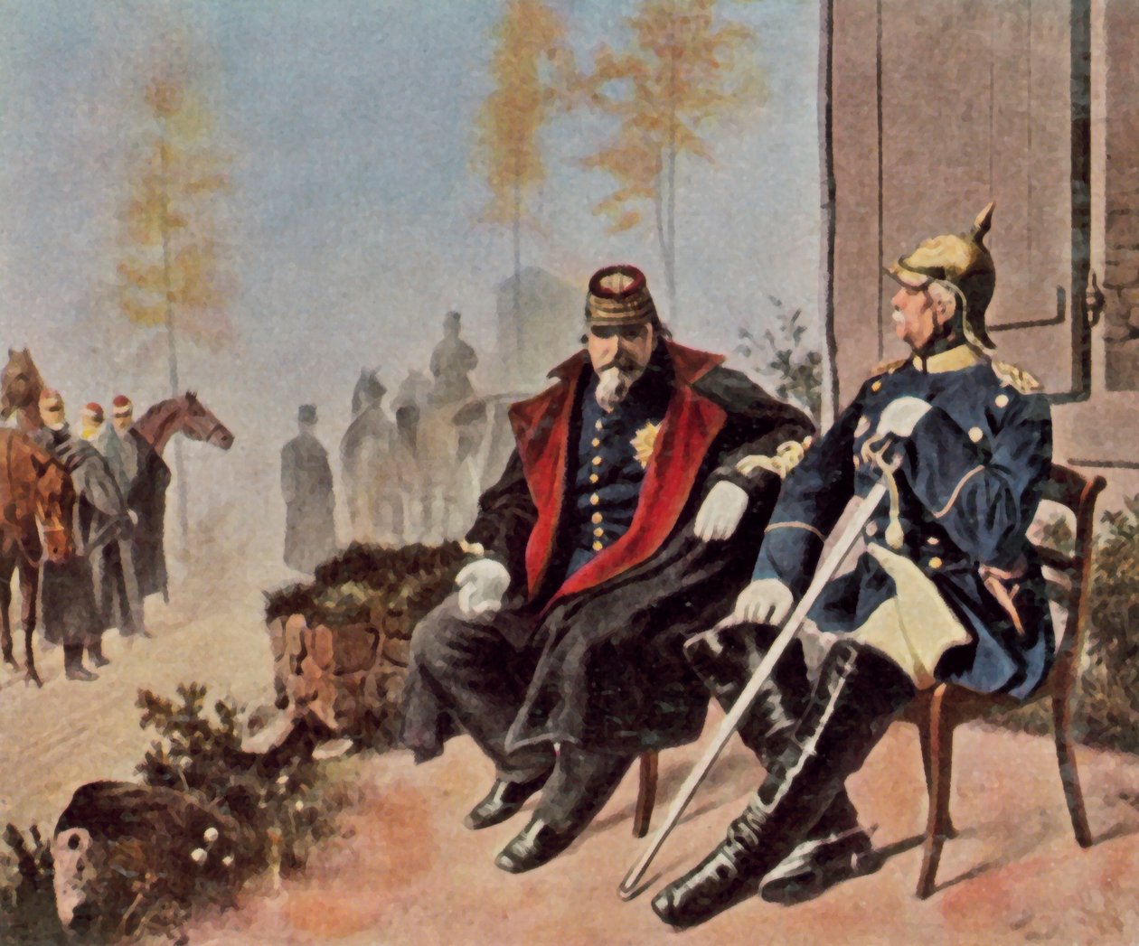 Napoleon III and Bismarck in Front of the Weaver
