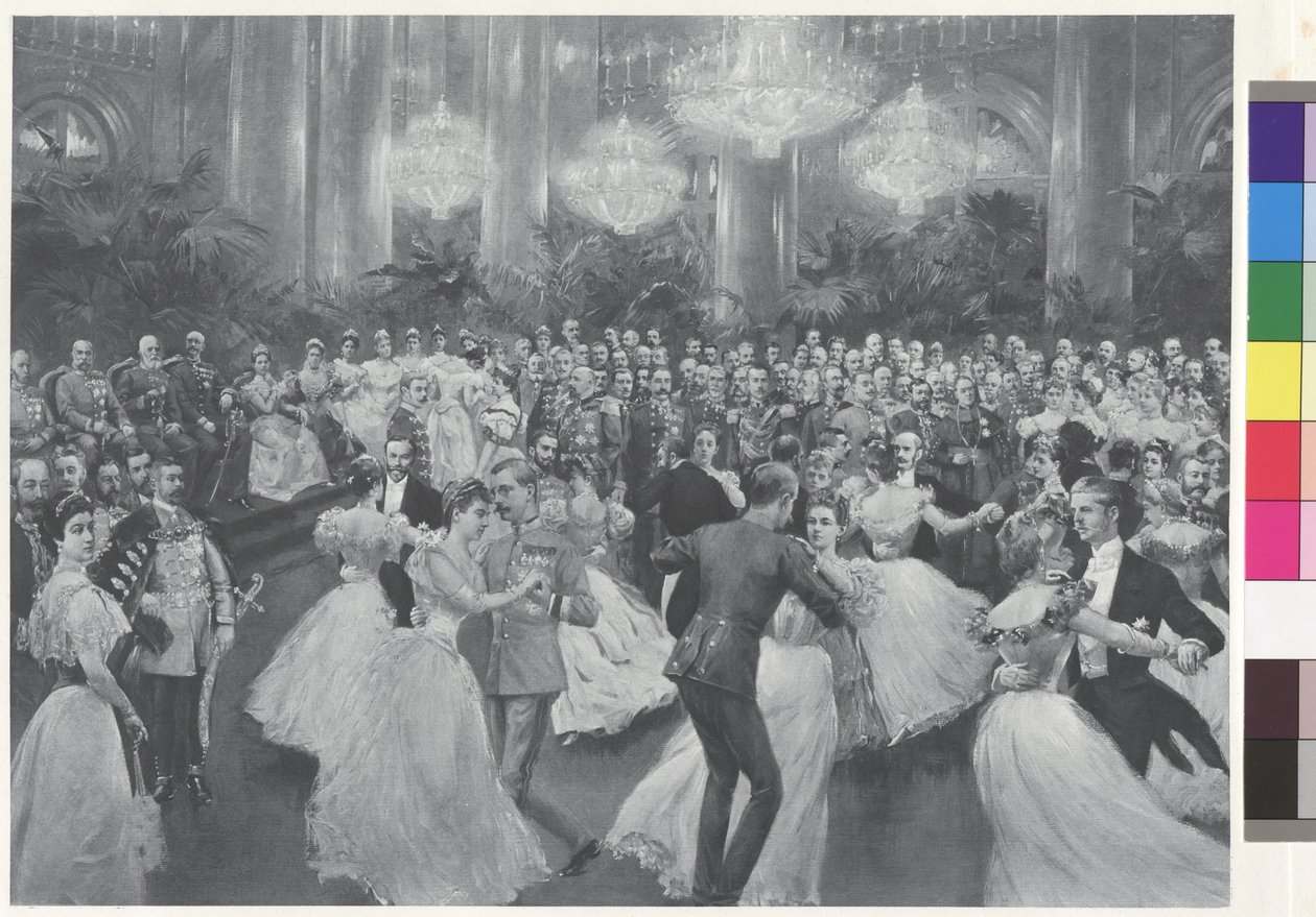 Ball at Court - Reasoning of the Quadrille by Wilhelm Gause