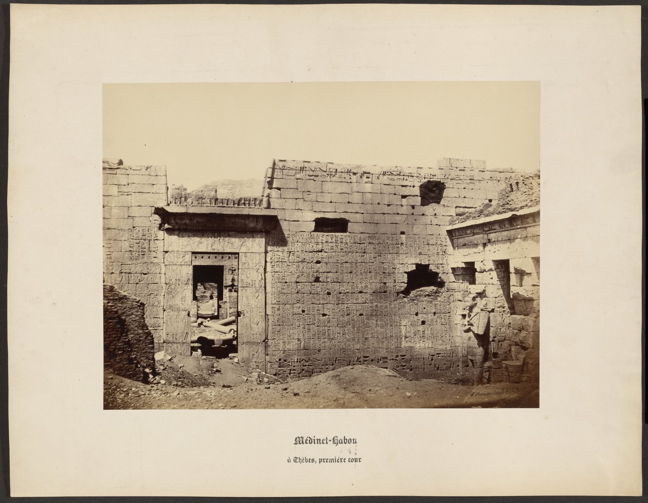 Medinet-Habou, at Thebes, First Court by Wilhelm Hammerschmidt