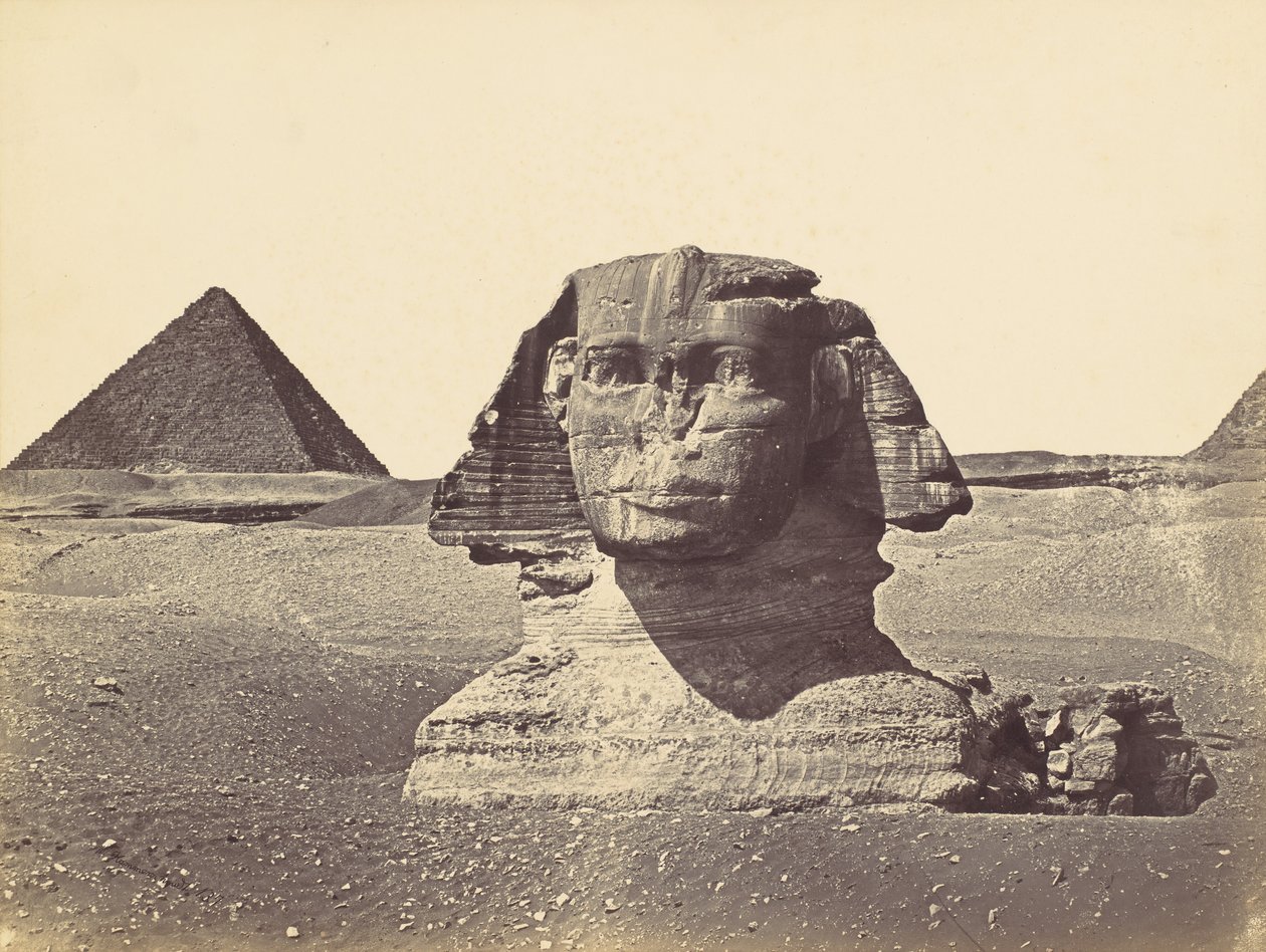Head of the Sphinx, ca. 1860 by Wilhelm Hammerschmidt