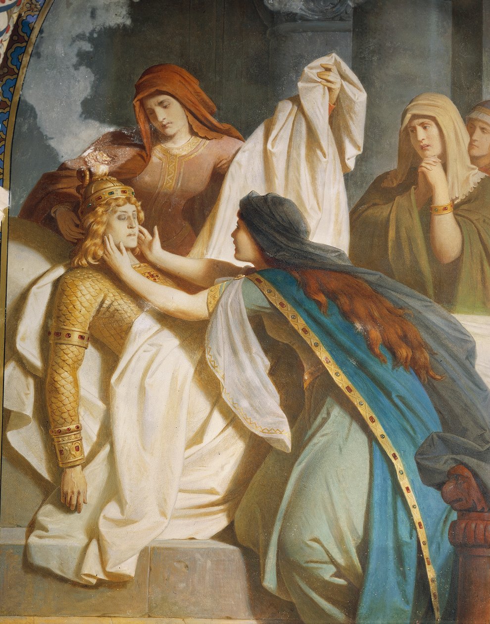 The death of Sigurd, from the Sigurd Saga, Lower Hall, c.1882-83 by Wilhelm Hauschild