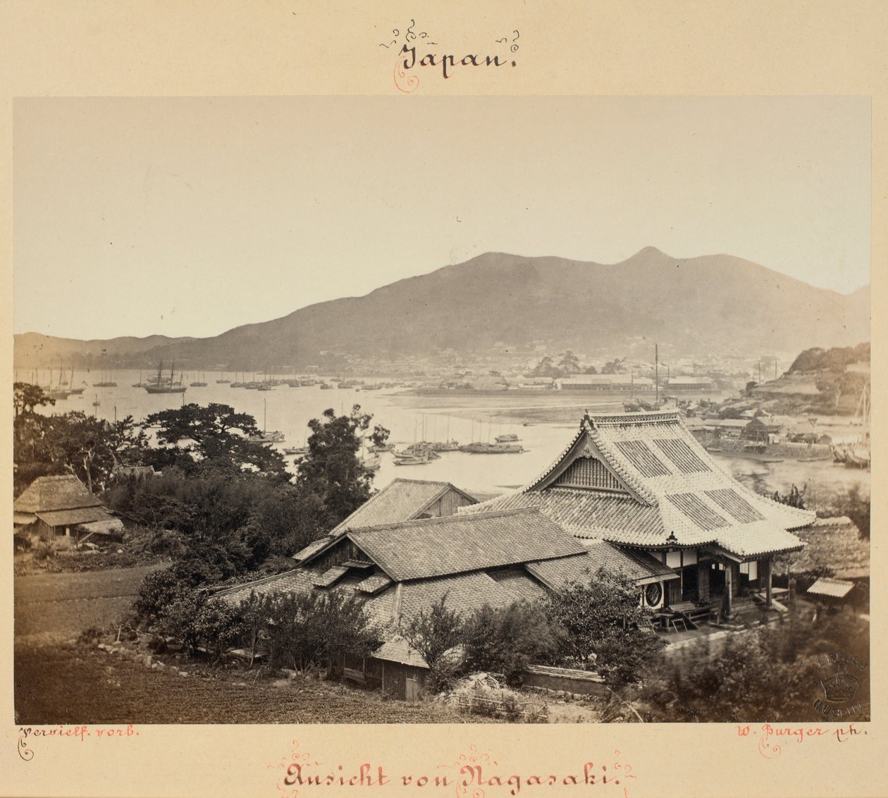 View of Nagasaki by Wilhelm J. Burger