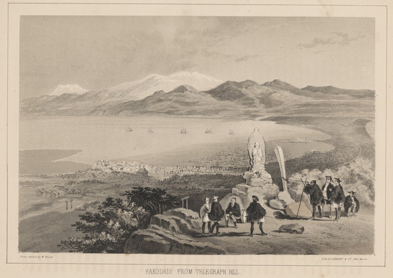 Hakodadi from Telegraph Hill by Wilhelm Joseph Heine