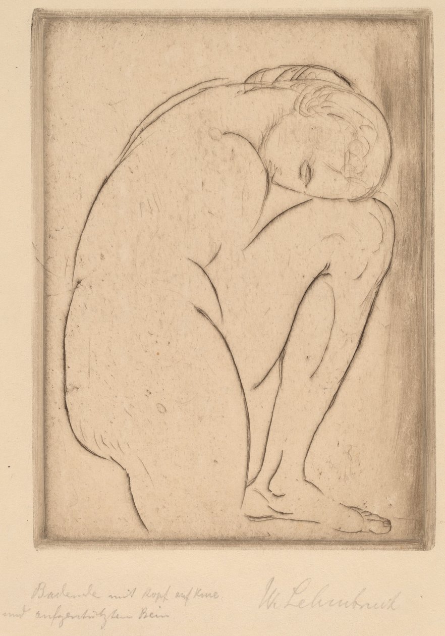 Bather with Her Head on Her Knee by Wilhelm Lehmbruck