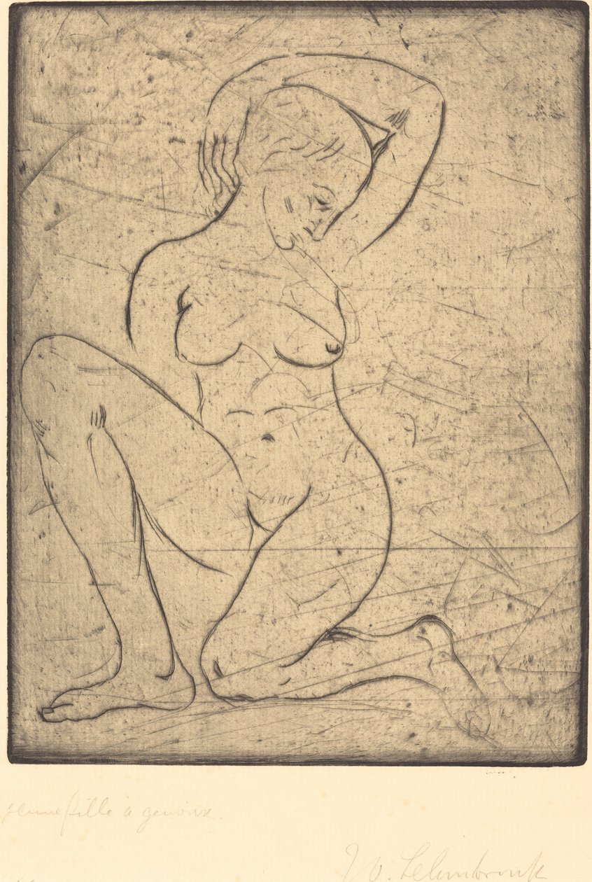 Kneeling, Small by Wilhelm Lehmbruck