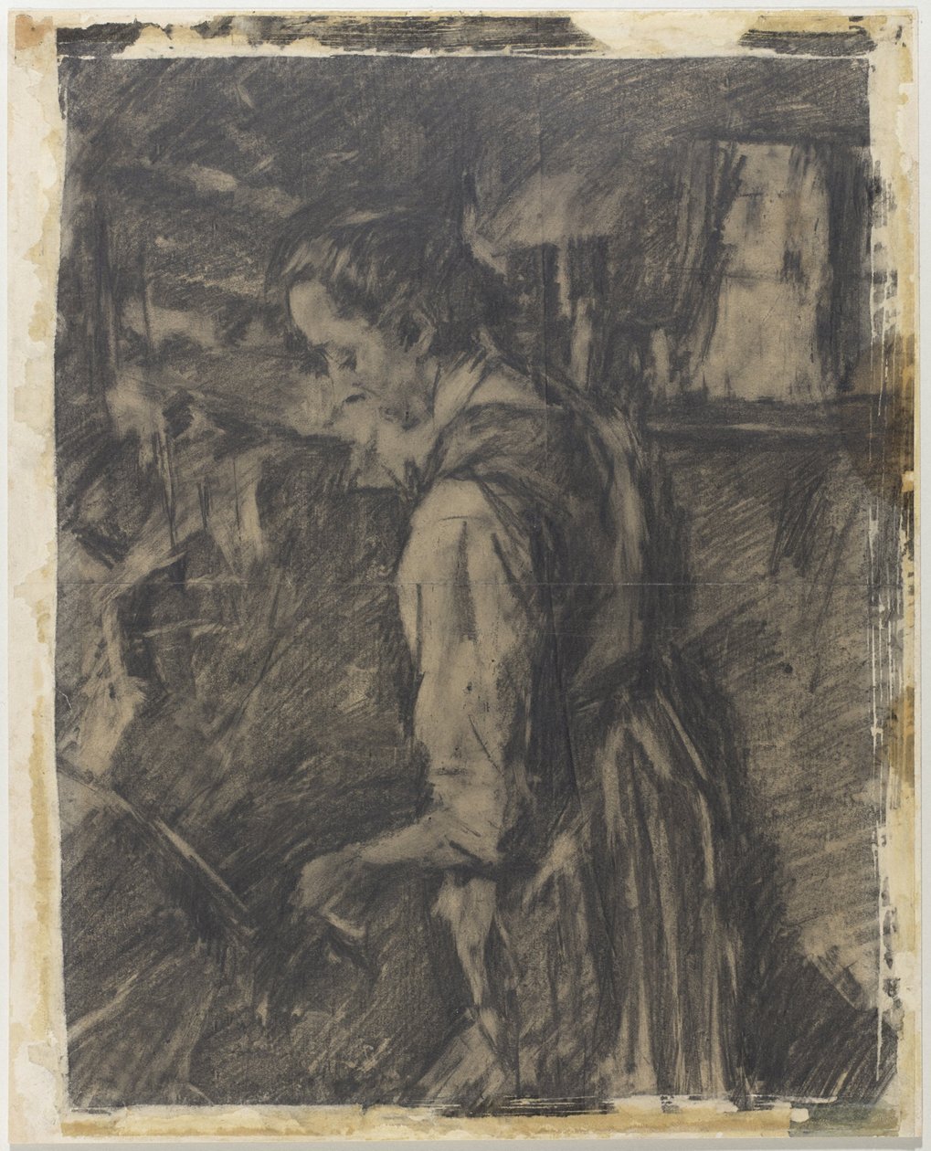 Young Woman in the Kitchen by Wilhelm Maria Hubertus Leibl