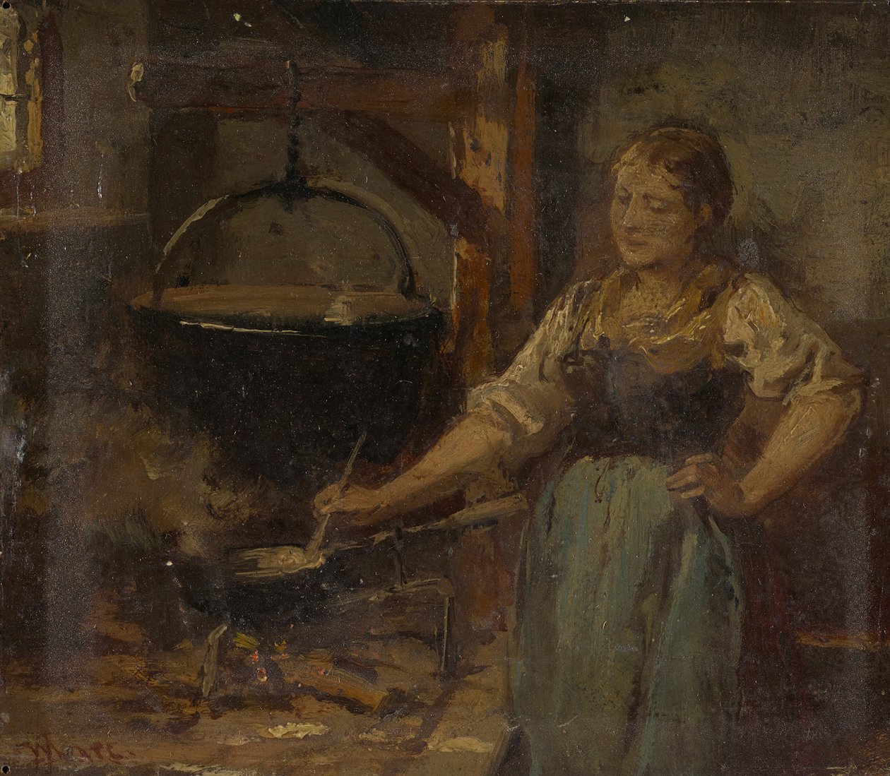 Peasant Interior by Wilhelm Marc